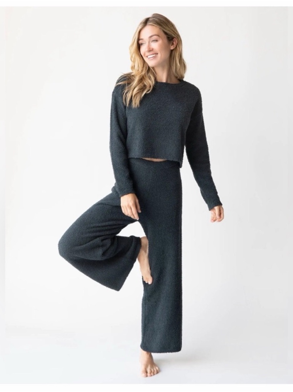 NATURAL LIFE Charcoal Cozy Textured Set